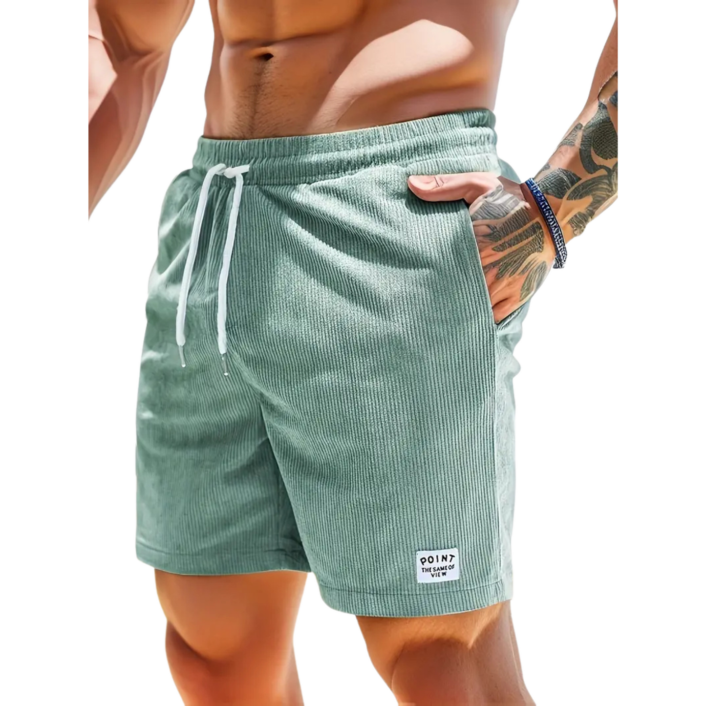 Herren Badeshorts | Leichte Sommer Shorts mit Kordelzug 7