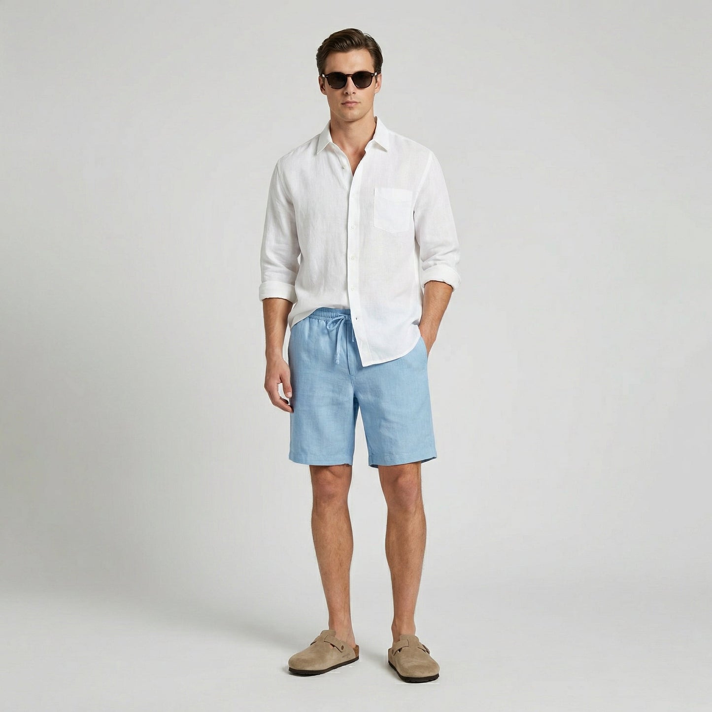 Herren Bermuda-Shorts mit elastischem Bund | Lässige Sommershorts 1