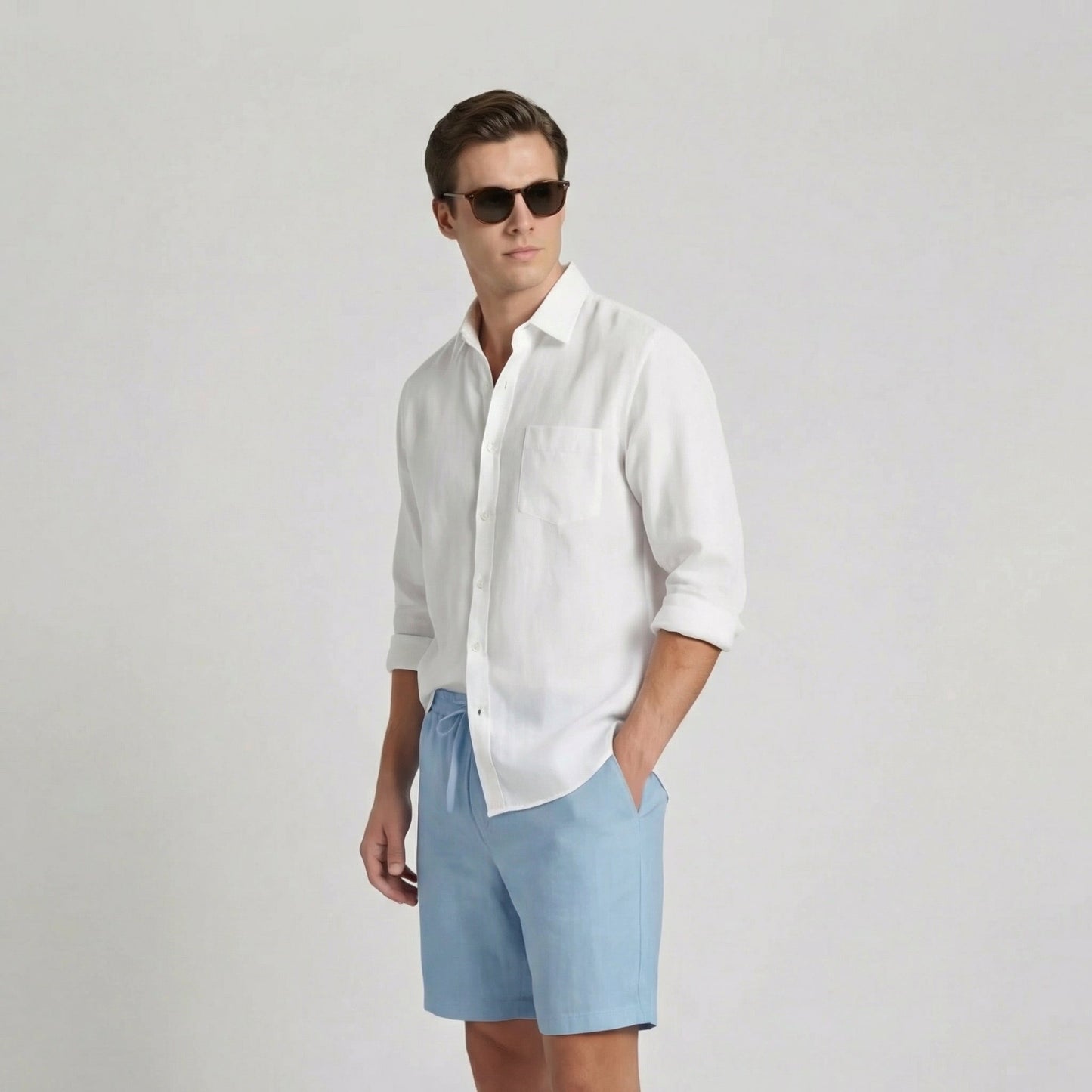 Herren Bermuda-Shorts mit elastischem Bund | Lässige Sommershorts 3