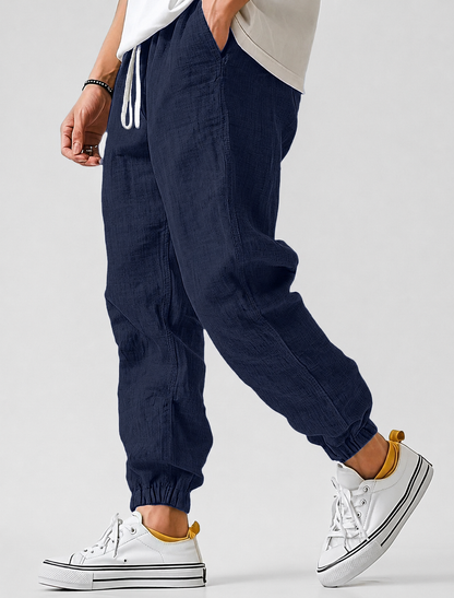 Herren Sommerhose Jogger Leicht Tapered Fit 1