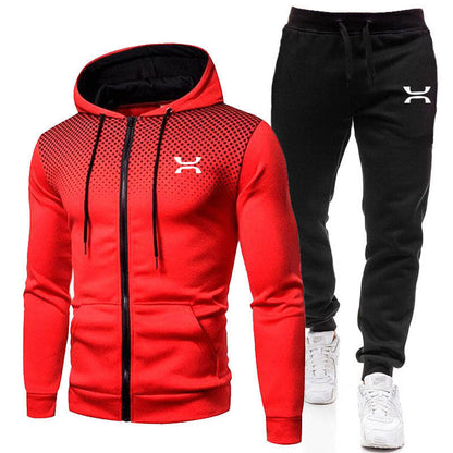 Herren Trainingsanzug Set | Kapuzenjacke und Jogginghose 2