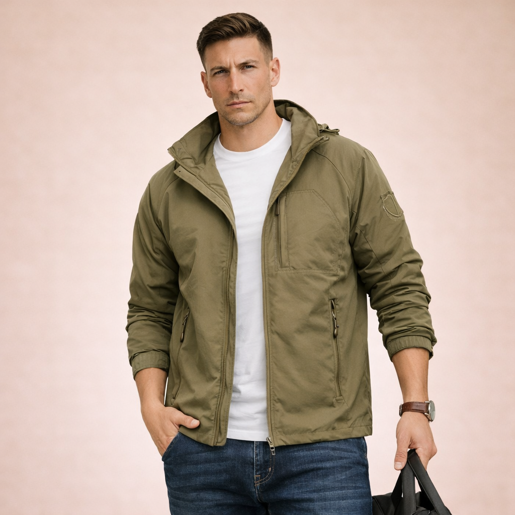 Herren Übergangsjacke | Leichte Freizeitjacke Regular Fit 4