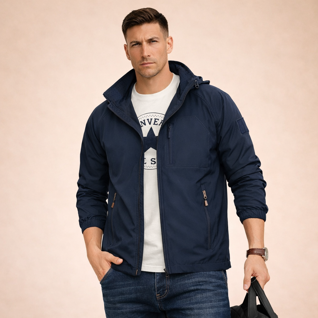 Herren Übergangsjacke | Leichte Freizeitjacke Regular Fit 6