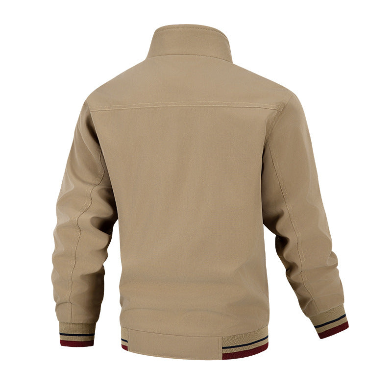 Herren Übergangsjacke mit Hohem Kragen und Taschen | Übergangsjacke 4