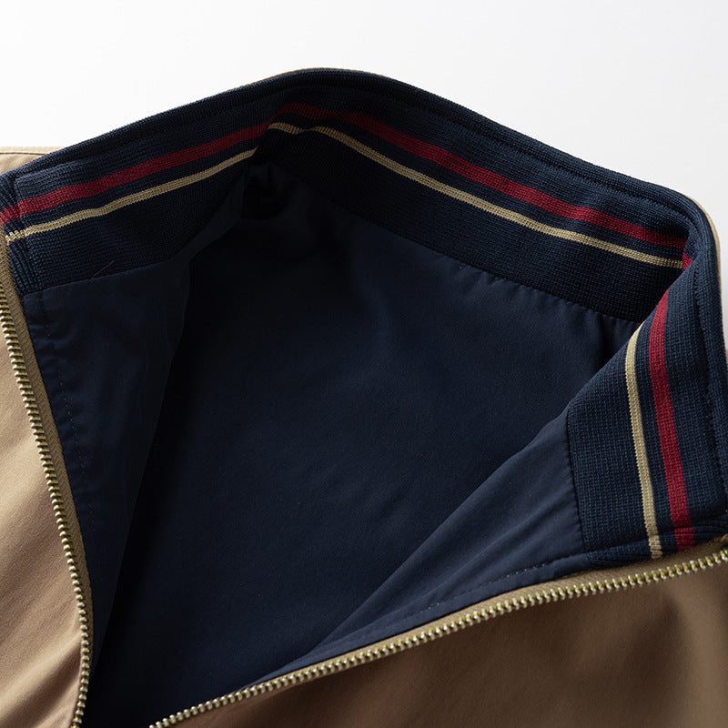 Herren Übergangsjacke mit Hohem Kragen und Taschen | Übergangsjacke 5