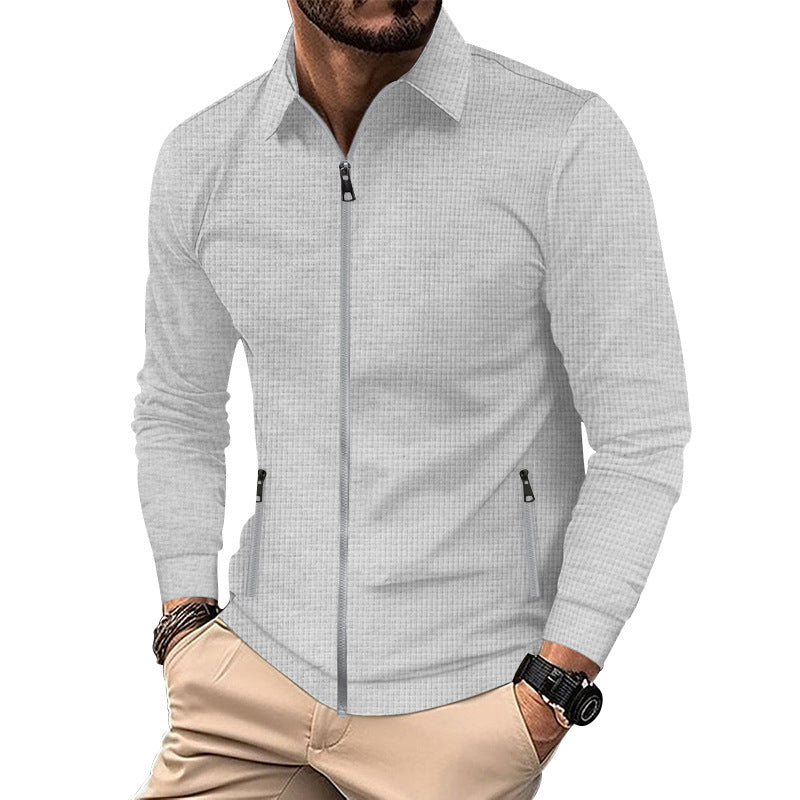 Herren Übergangsjacke mit Reißverschluss und Taschen 6