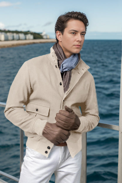 Herren Übergangsjacke mit Stehkragen und Reißverschlusstaschen 6