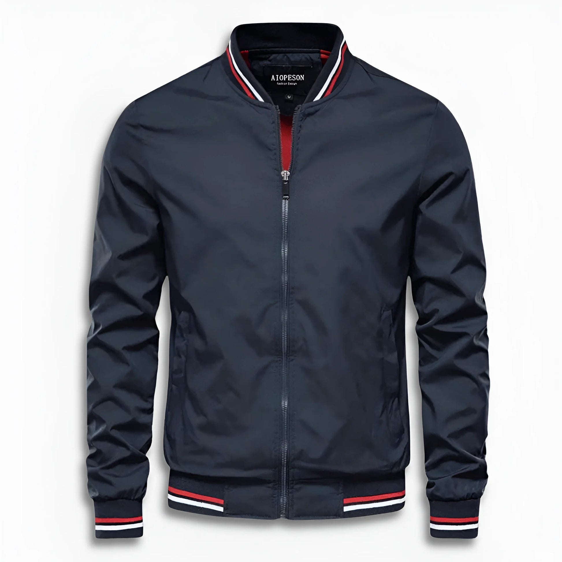 Herren Übergangsjacke mit Stehkragen und wasserabweisender Oberfläche 4