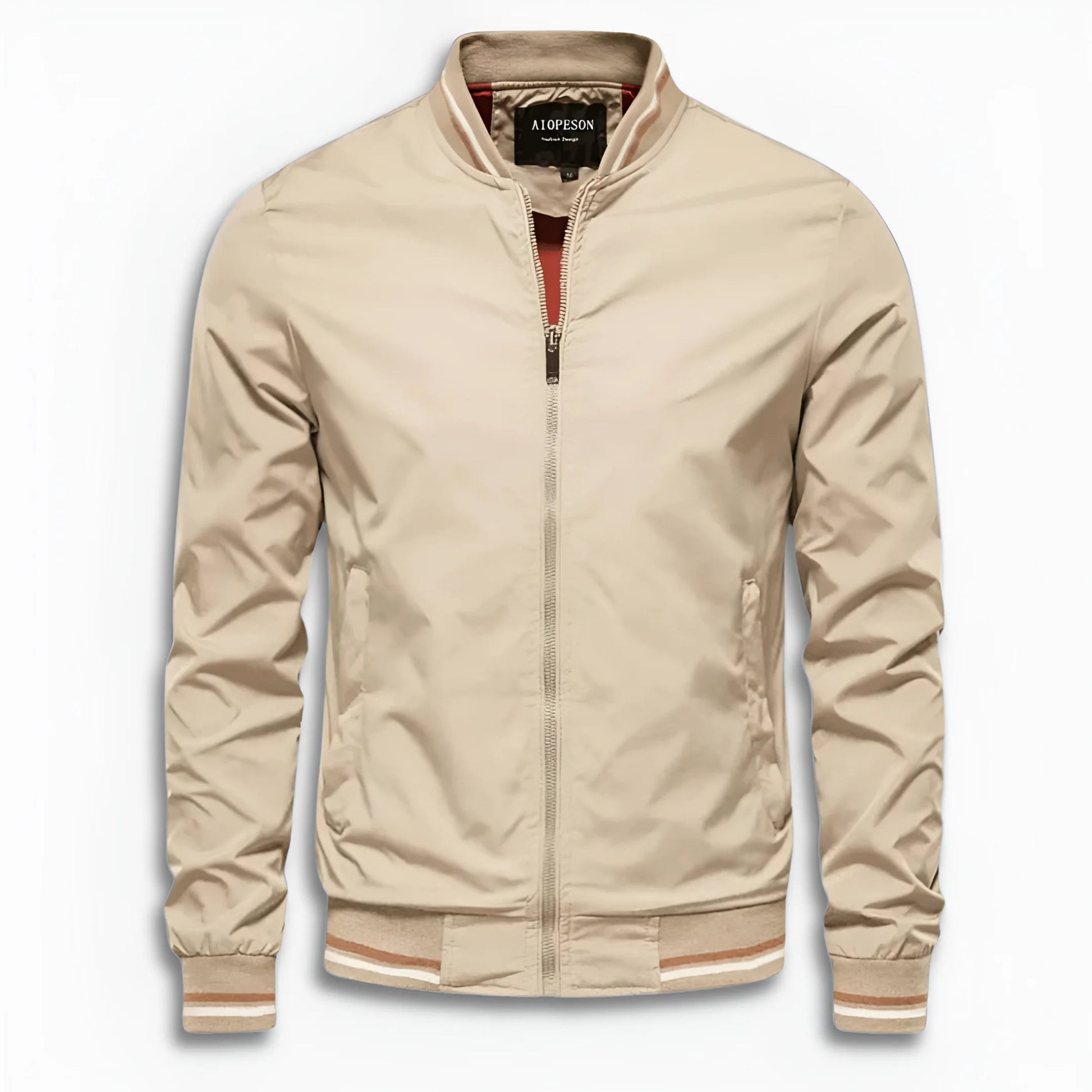 Herren Übergangsjacke mit Stehkragen und wasserabweisender Oberfläche 5