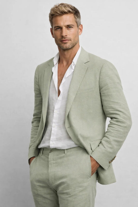Herren Zweiteiliges Set | Jacke und Hose mit Rundhalsausschnitt 0