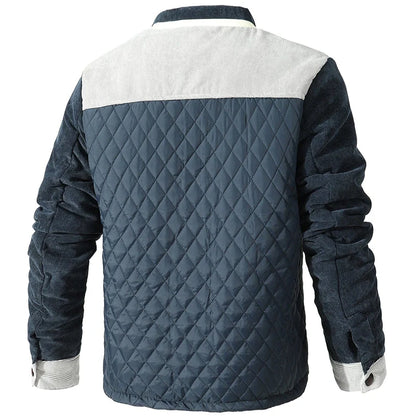 Herrenjacke Blau | Leicht Gepolstert mit Diamant-Steppung 2