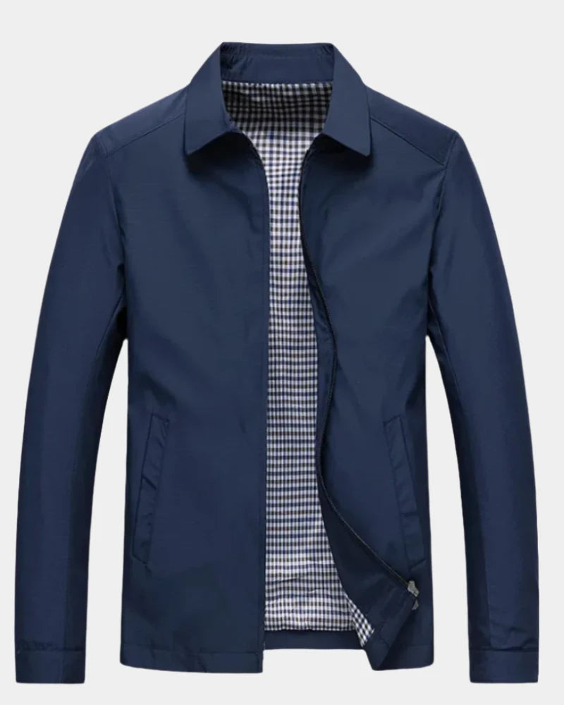 Herrenjacke Winddicht Regular Fit | Übergangsjacke Schwarz 2