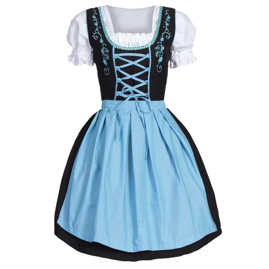 Himmelblaues Dirndl mit Eleganter Stickerei | Trachtenmode Damen 0