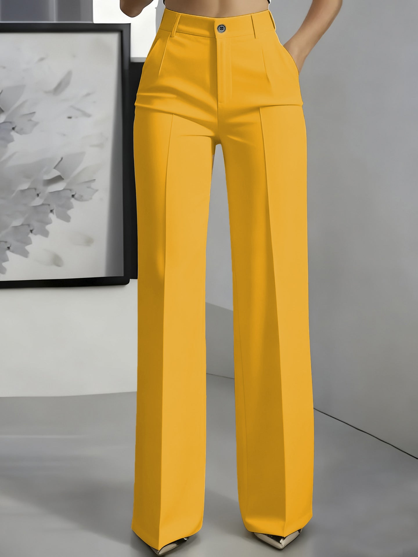 Hochtaillierte Anzughose Damen | Gerader Schnitt Eleganz 10