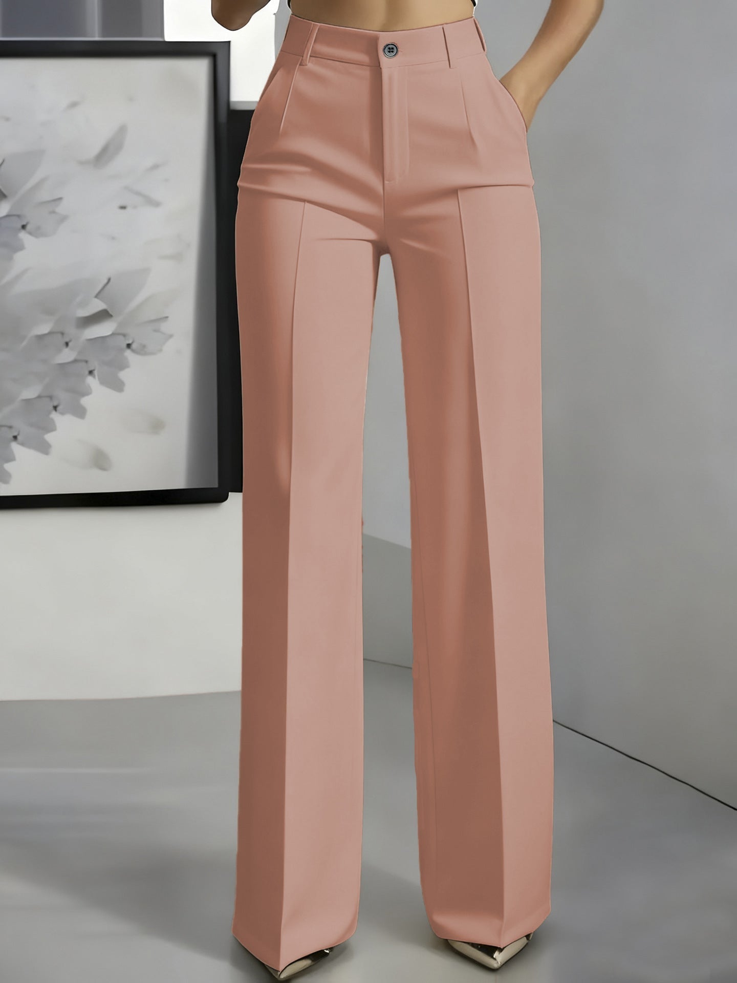 Hochtaillierte Anzughose Damen | Gerader Schnitt Eleganz 11