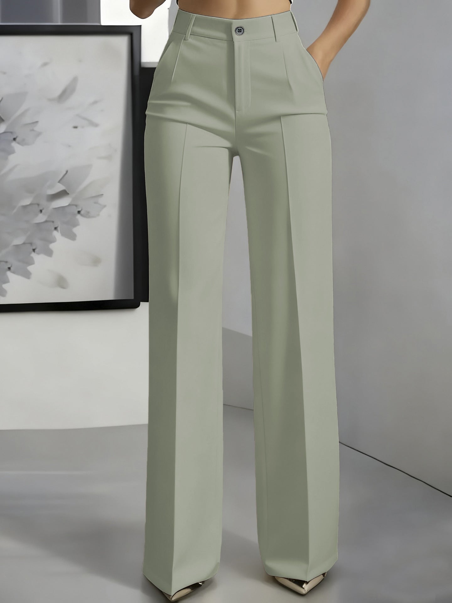 Hochtaillierte Anzughose Damen | Gerader Schnitt Eleganz 15