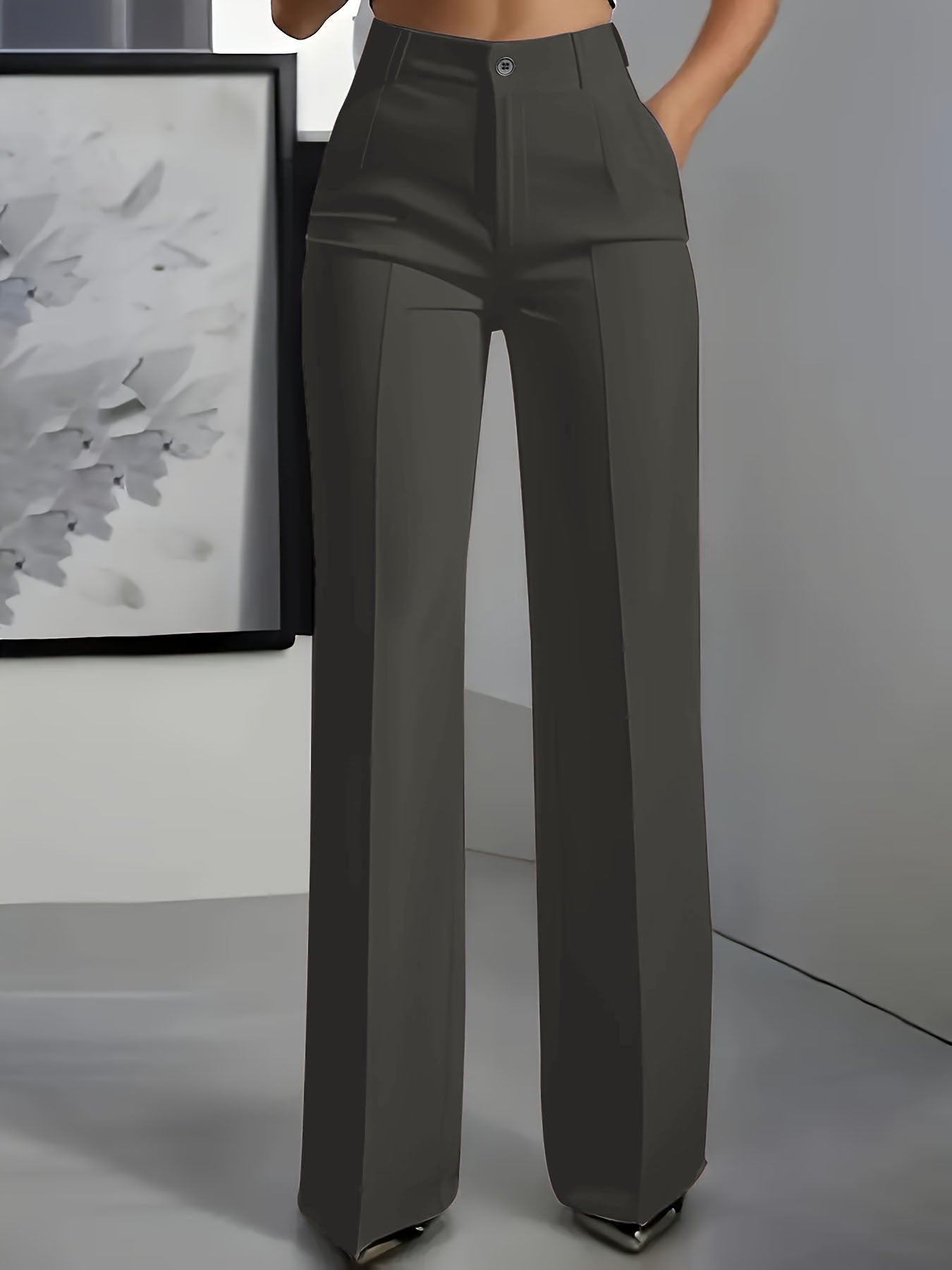 Hochtaillierte Anzughose Damen | Gerader Schnitt Eleganz 3