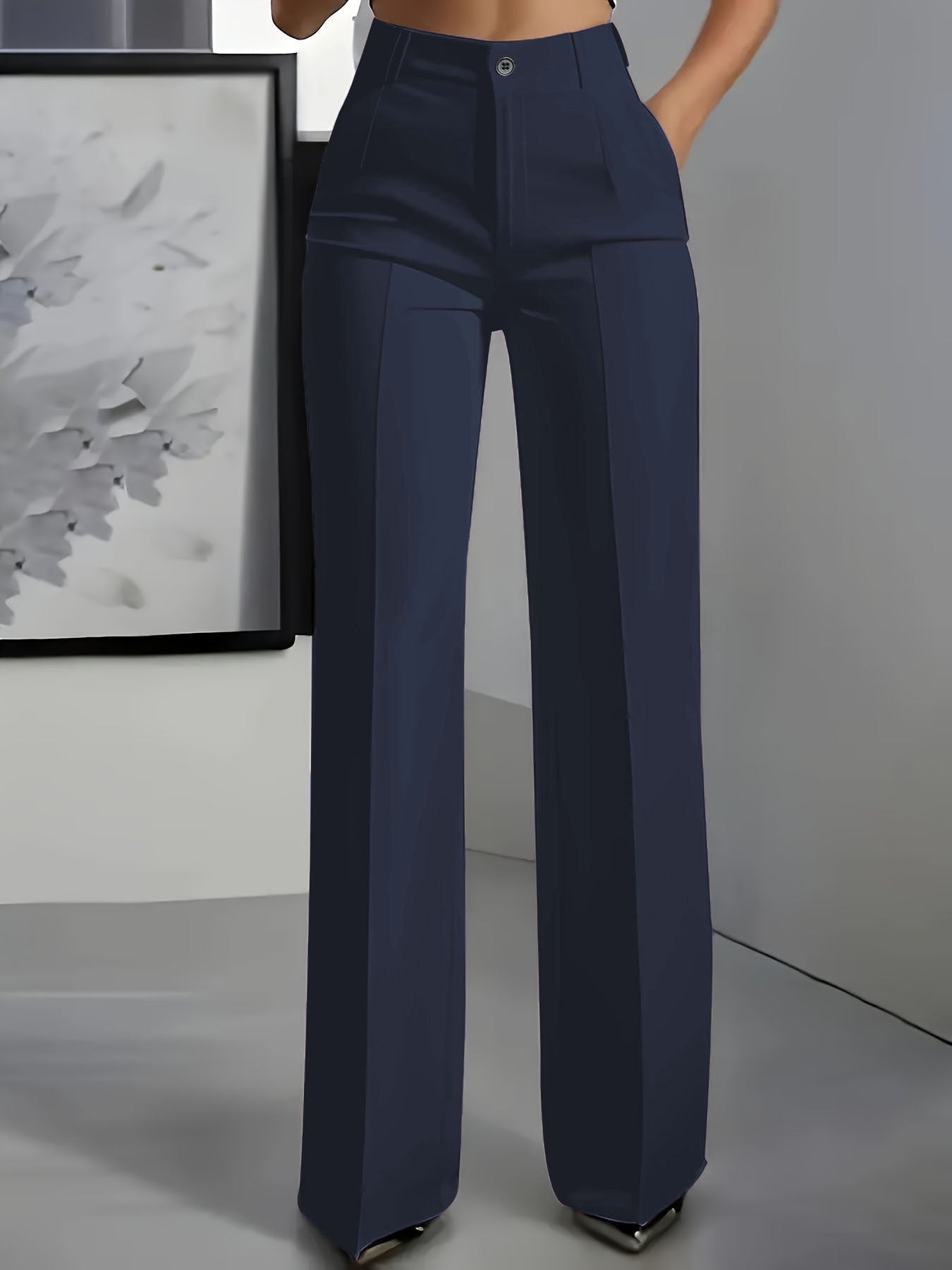 Hochtaillierte Anzughose Damen | Gerader Schnitt Eleganz 4