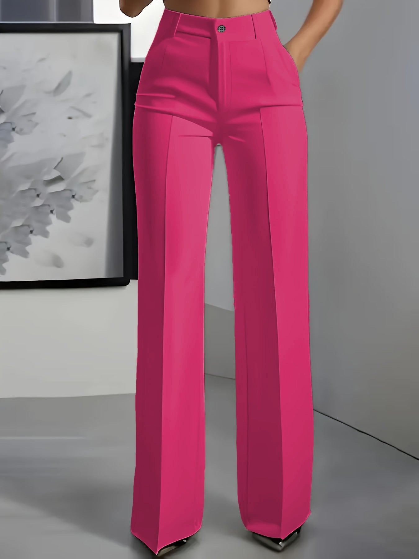 Hochtaillierte Anzughose Damen | Gerader Schnitt Eleganz 6