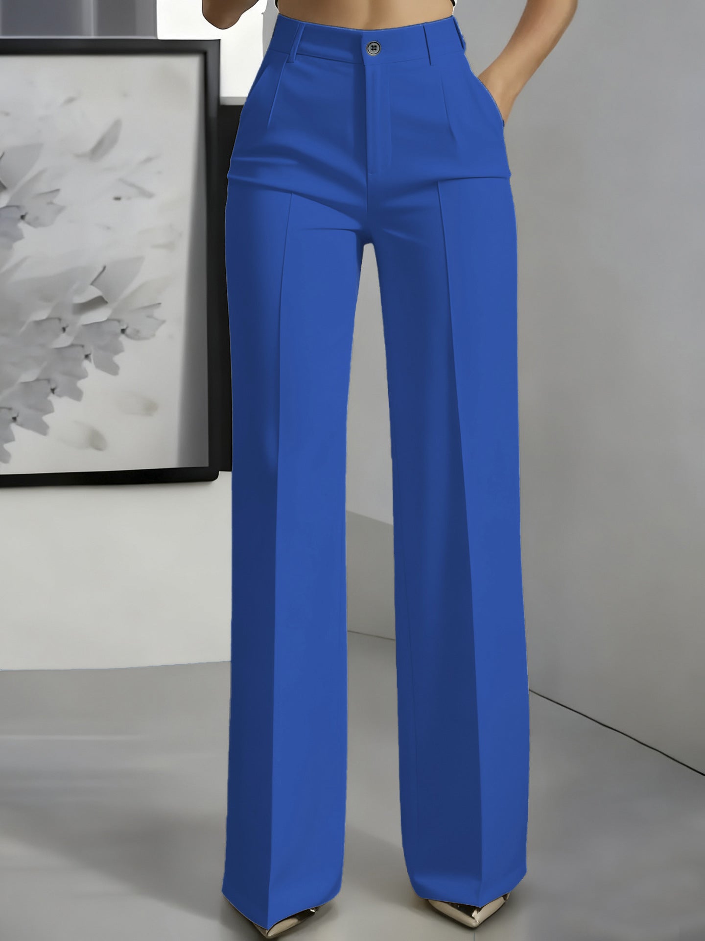 Hochtaillierte Anzughose Damen | Gerader Schnitt Eleganz 8