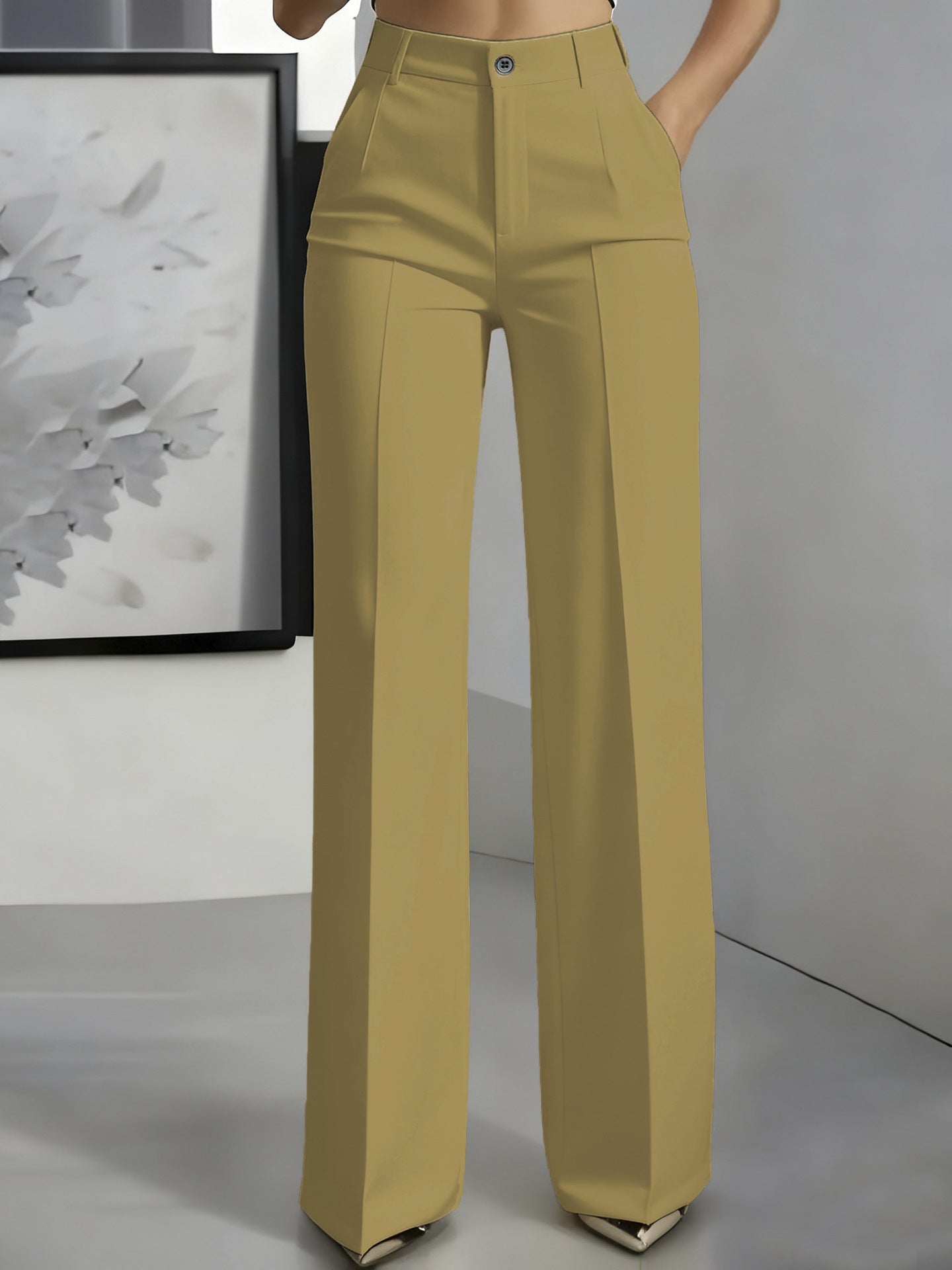 Hochtaillierte Anzughose Damen | Gerader Schnitt Eleganz 9