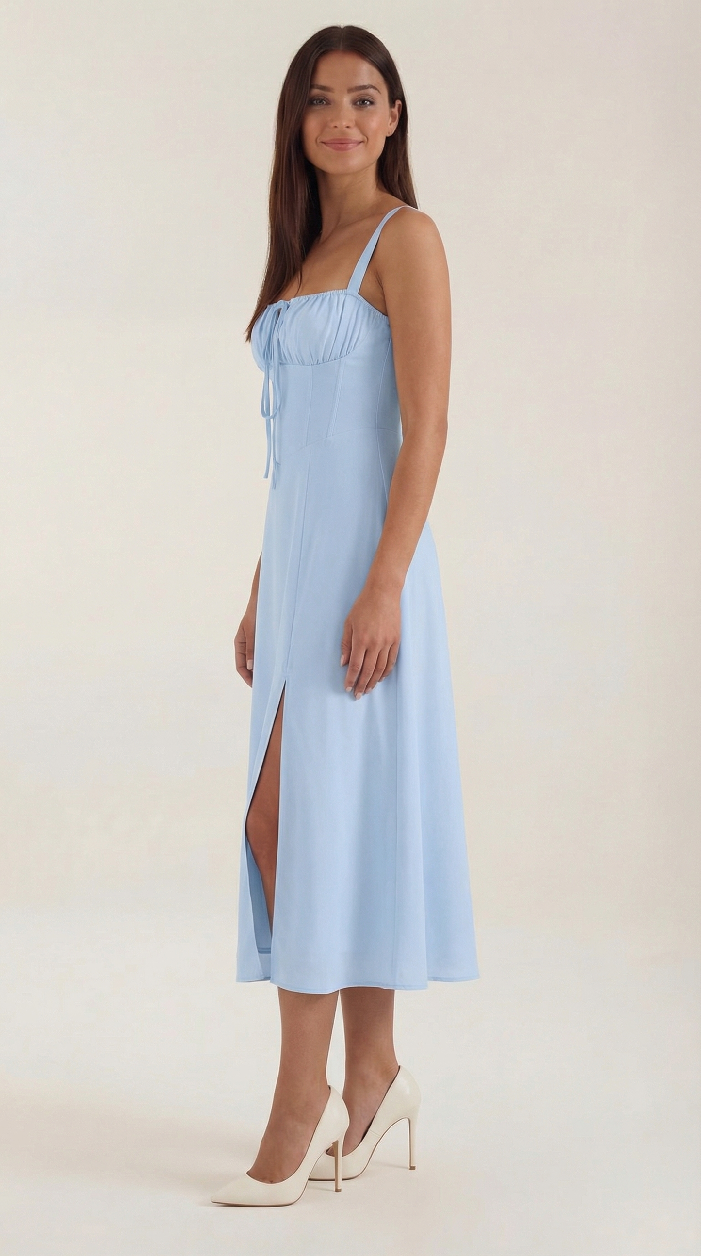 Jade Midi-Kleid | Feminines A-Linien Design mit Schnürung 6