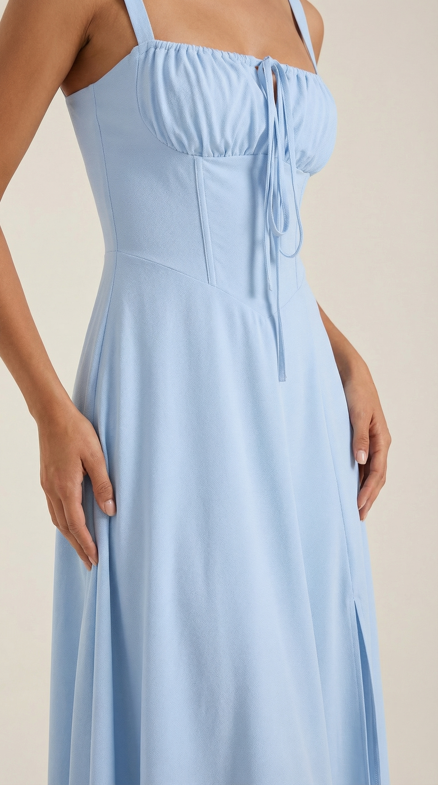 Jade Midi-Kleid | Feminines A-Linien Design mit Schnürung 7