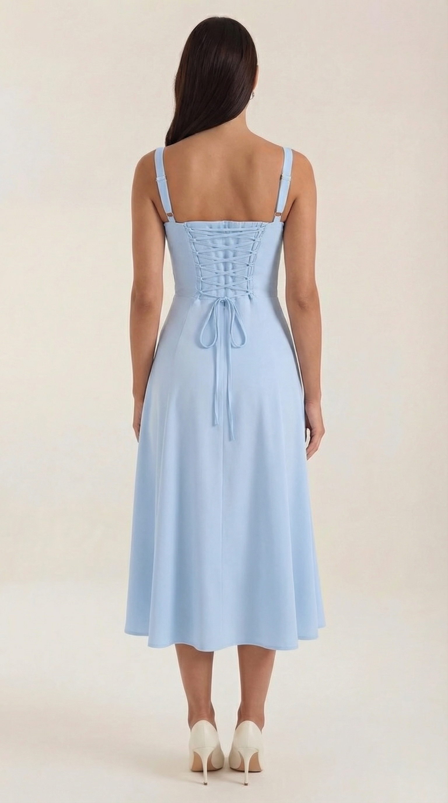 Jade Midi-Kleid | Feminines A-Linien Design mit Schnürung 8