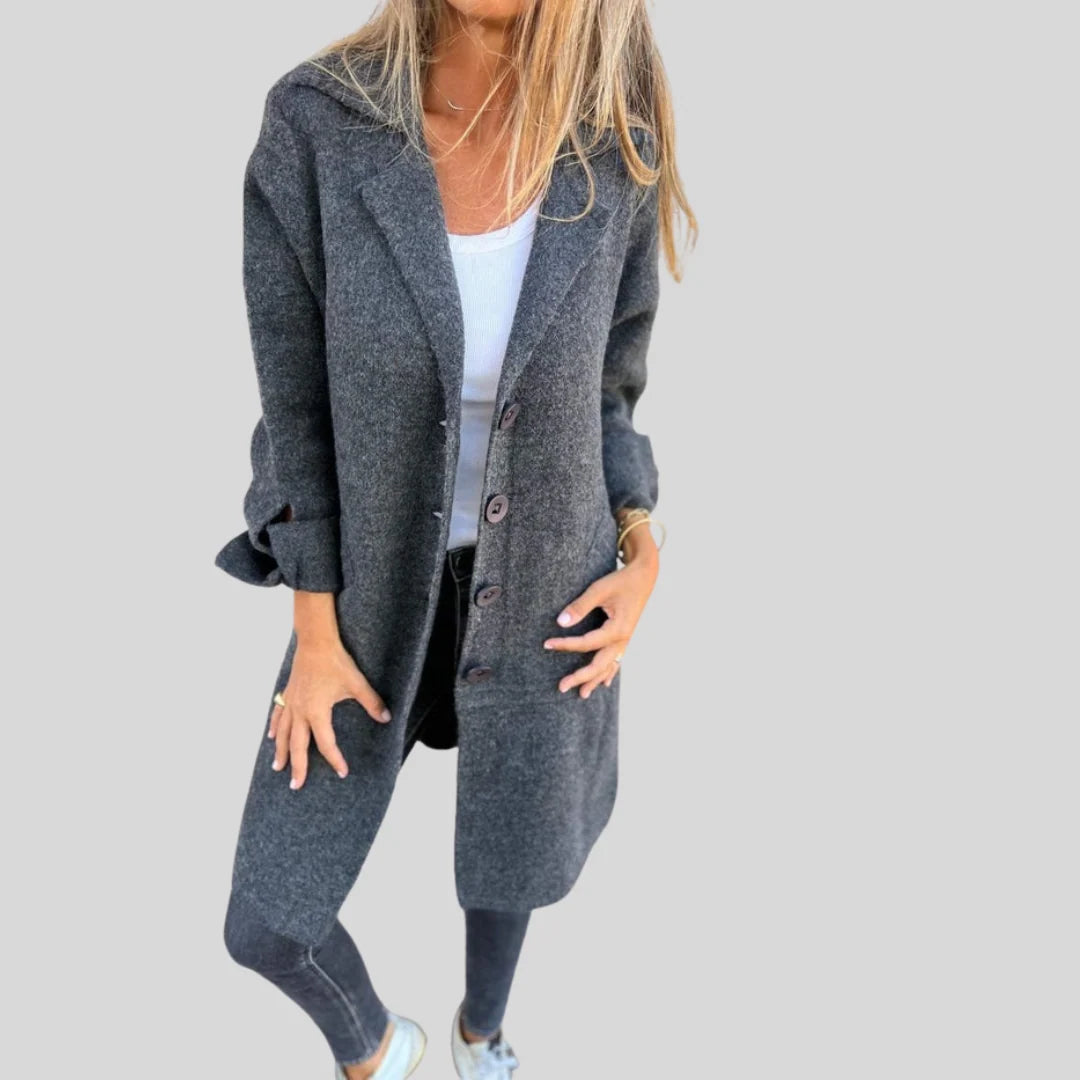 Jana | Langer Damenmantel Elegant für Winter 2