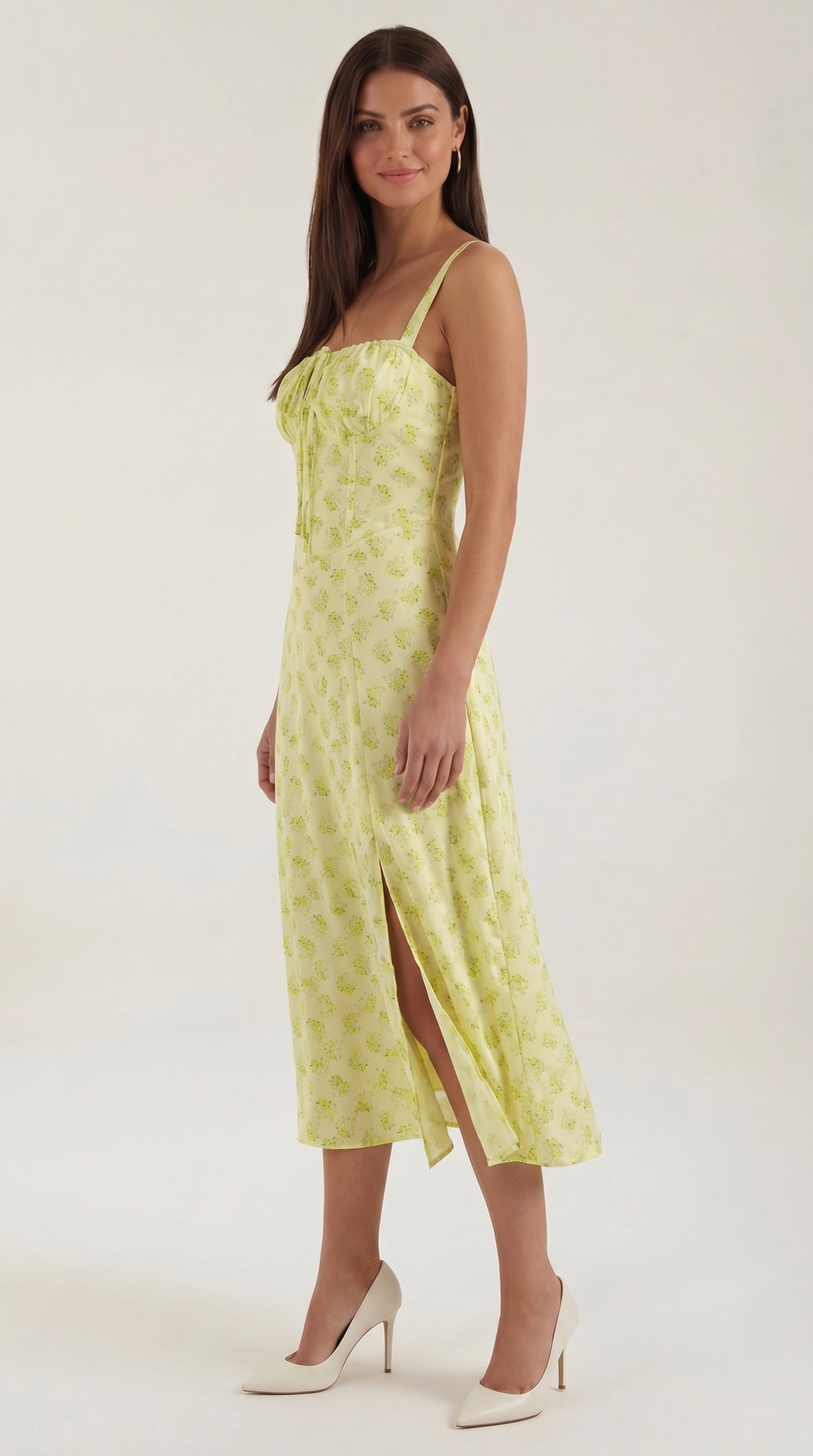 Julia Midi-Kleid | Feminines Sommerkleid mit Blumenprint 6