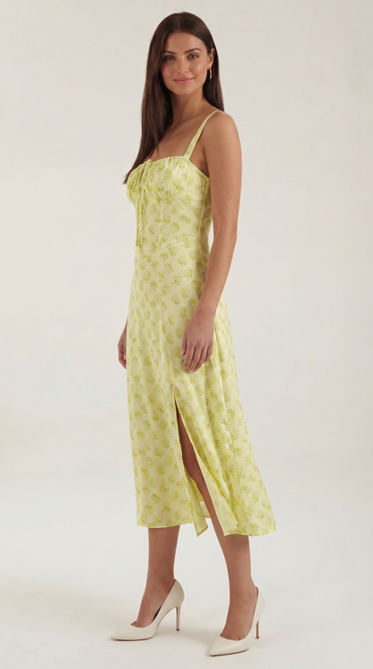 Julia Midi-Kleid | Feminines Sommerkleid mit Blumenprint 6
