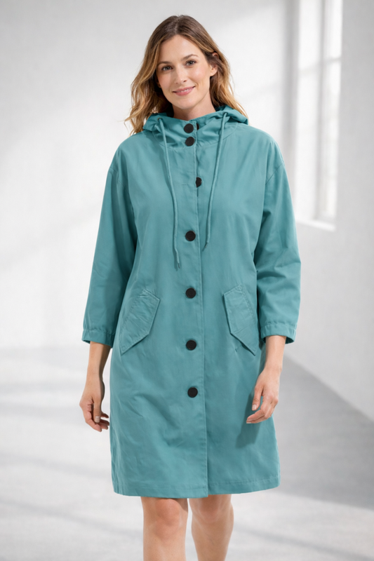 Kapuzenjacke Damen Mittellang | Jacke für Alltag und Übergangszeit 0
