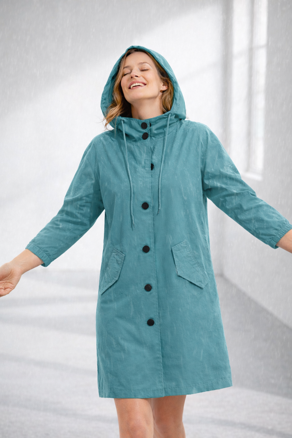 Kapuzenjacke Damen Mittellang | Jacke für Alltag und Übergangszeit 2