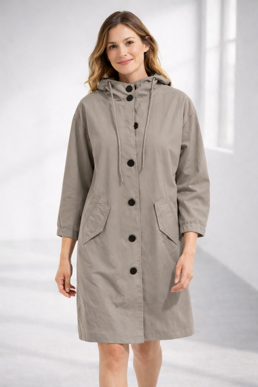 Kapuzenjacke Damen Mittellang | Jacke für Alltag und Übergangszeit 3