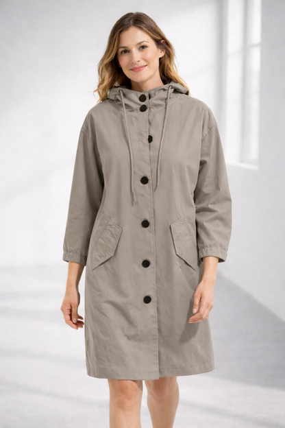 Kapuzenjacke Damen Mittellang | Jacke für Alltag und Übergangszeit 3
