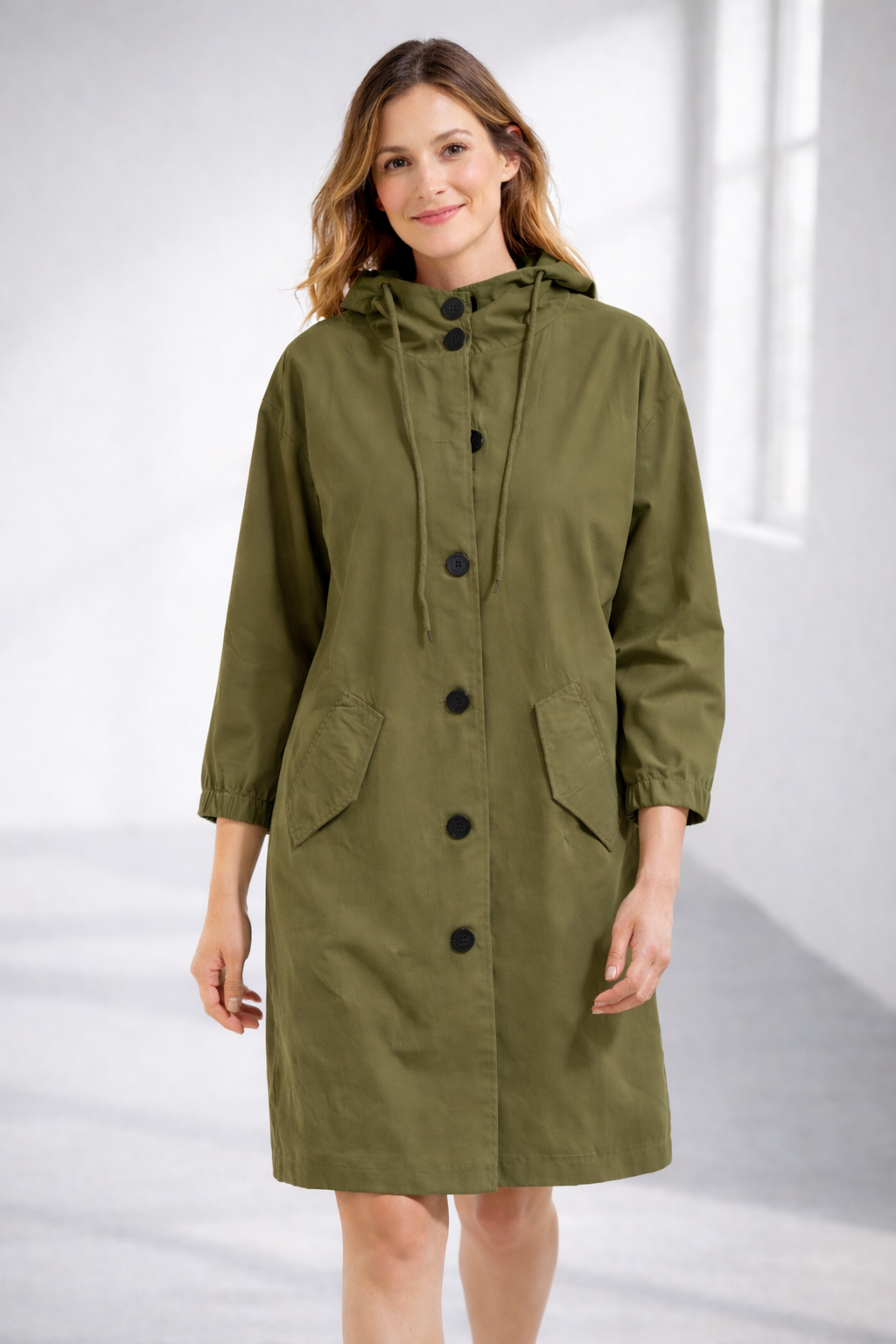 Kapuzenjacke Damen Mittellang | Jacke für Alltag und Übergangszeit 4