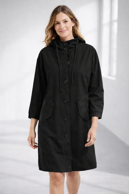 Kapuzenjacke Damen Mittellang | Jacke für Alltag und Übergangszeit 5