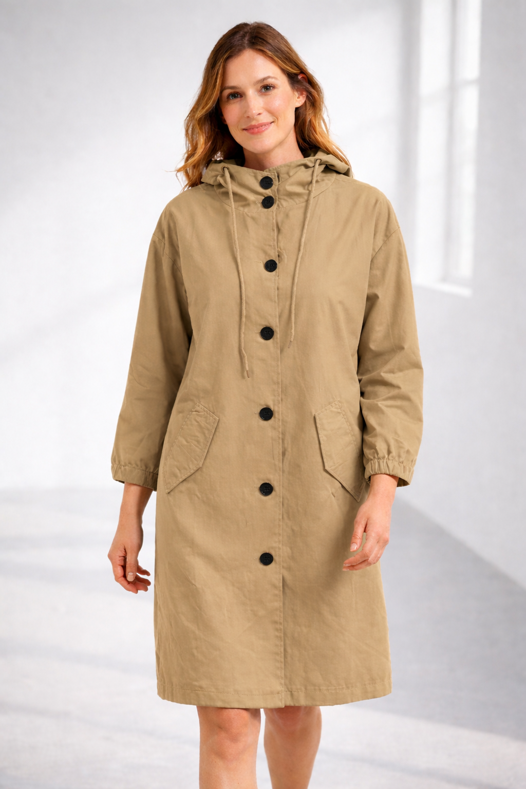Kapuzenjacke Damen Mittellang | Jacke für Alltag und Übergangszeit 7