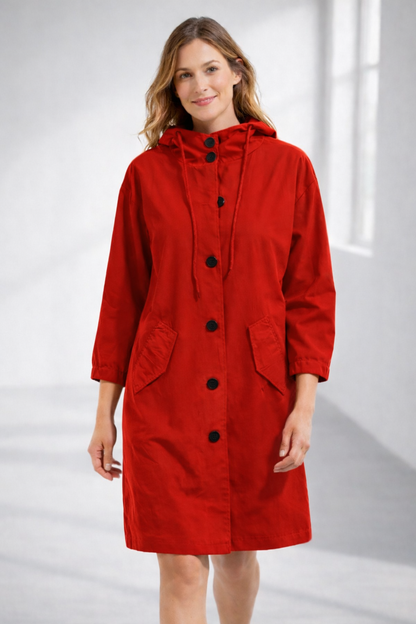Kapuzenjacke Damen Mittellang | Jacke für Alltag und Übergangszeit 8