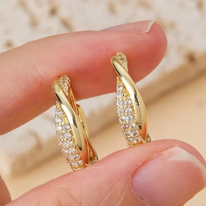 Kara | Ohrringe Silber mit Zirkonia im Minimalistischen Design 0