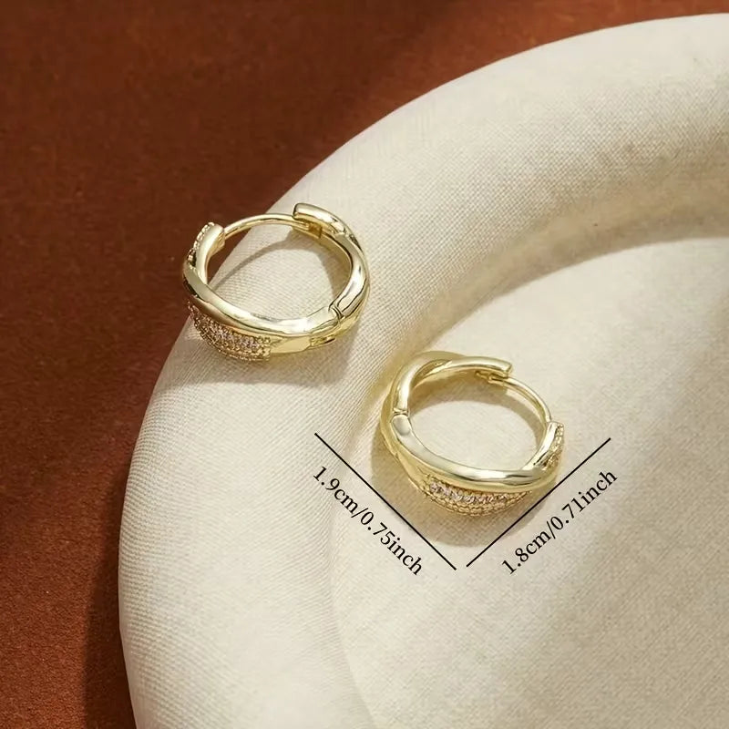 Kara | Ohrringe Silber mit Zirkonia im Minimalistischen Design 3