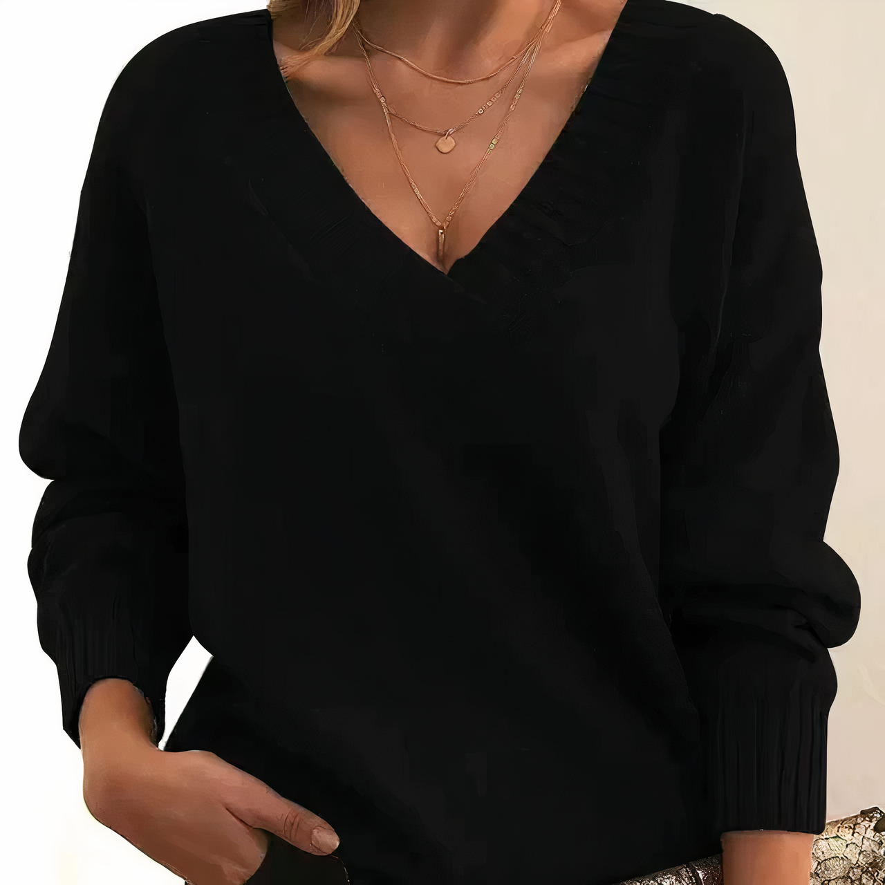 Kaschmirpullover Isabella | Damenpullover mit V-Ausschnitt 0