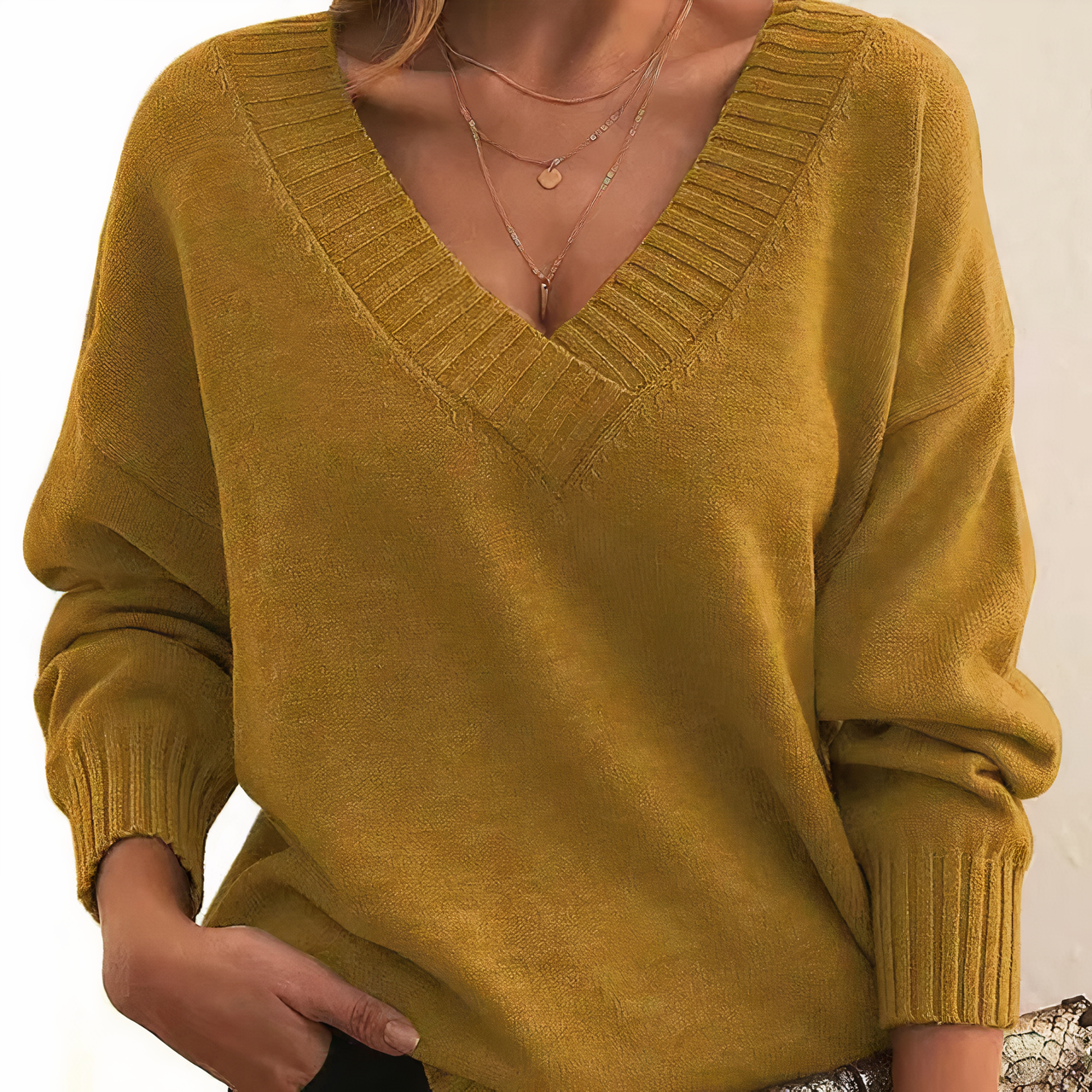 Kaschmirpullover Isabella | Damenpullover mit V-Ausschnitt 5