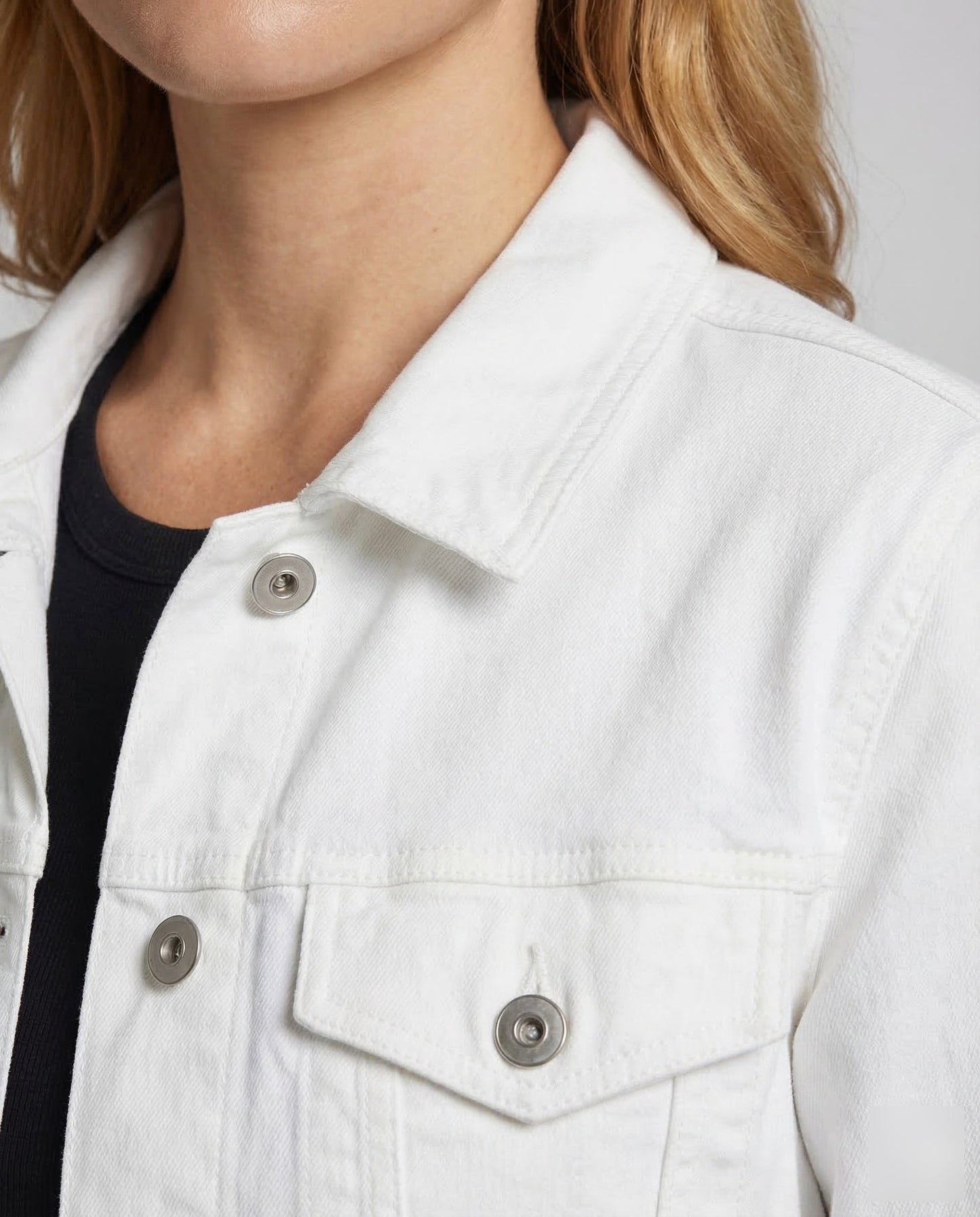 Kastige Kurze Jeansjacke Damen | Modische Denimjacke 3