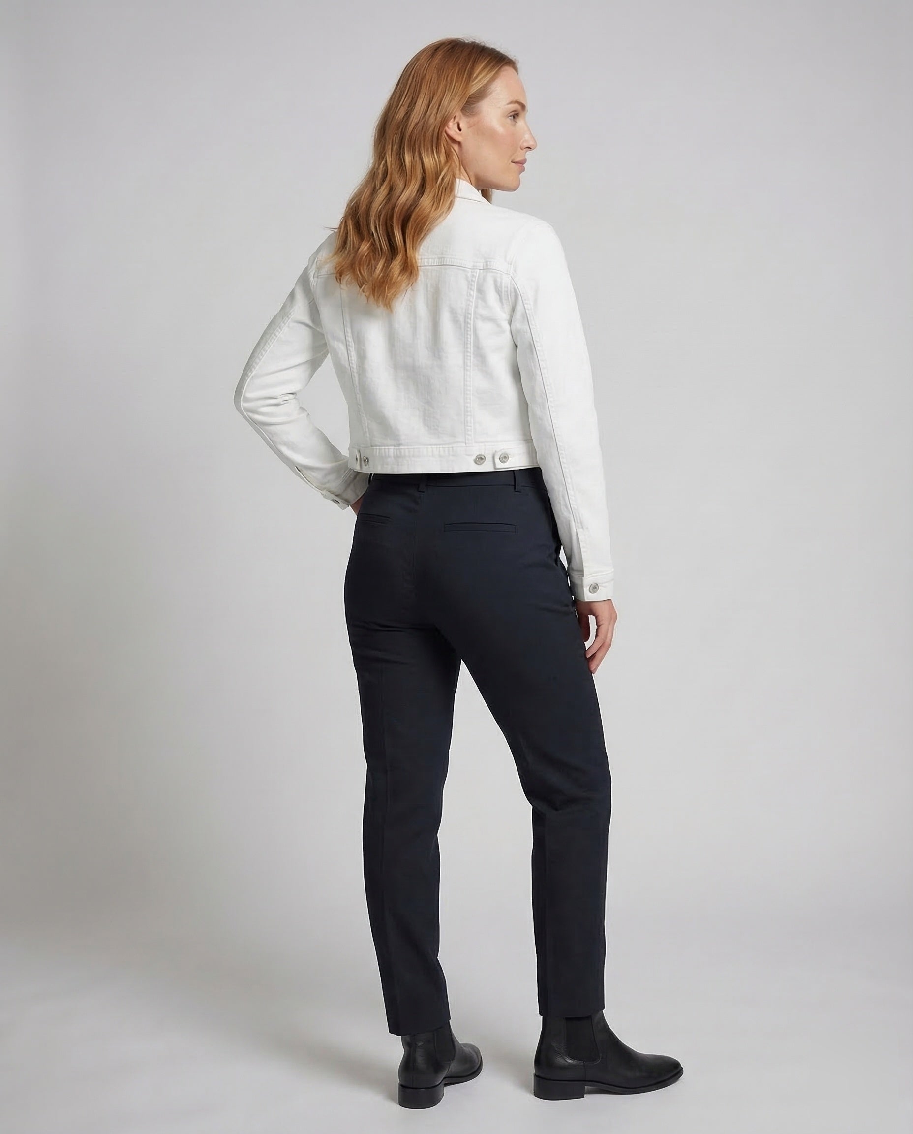 Kastige Kurze Jeansjacke Damen | Modische Denimjacke 4