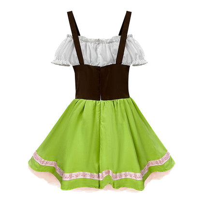 Kinder Lederhosen-Set mit verstellbaren Hosenträgern und Trachtenhut 4