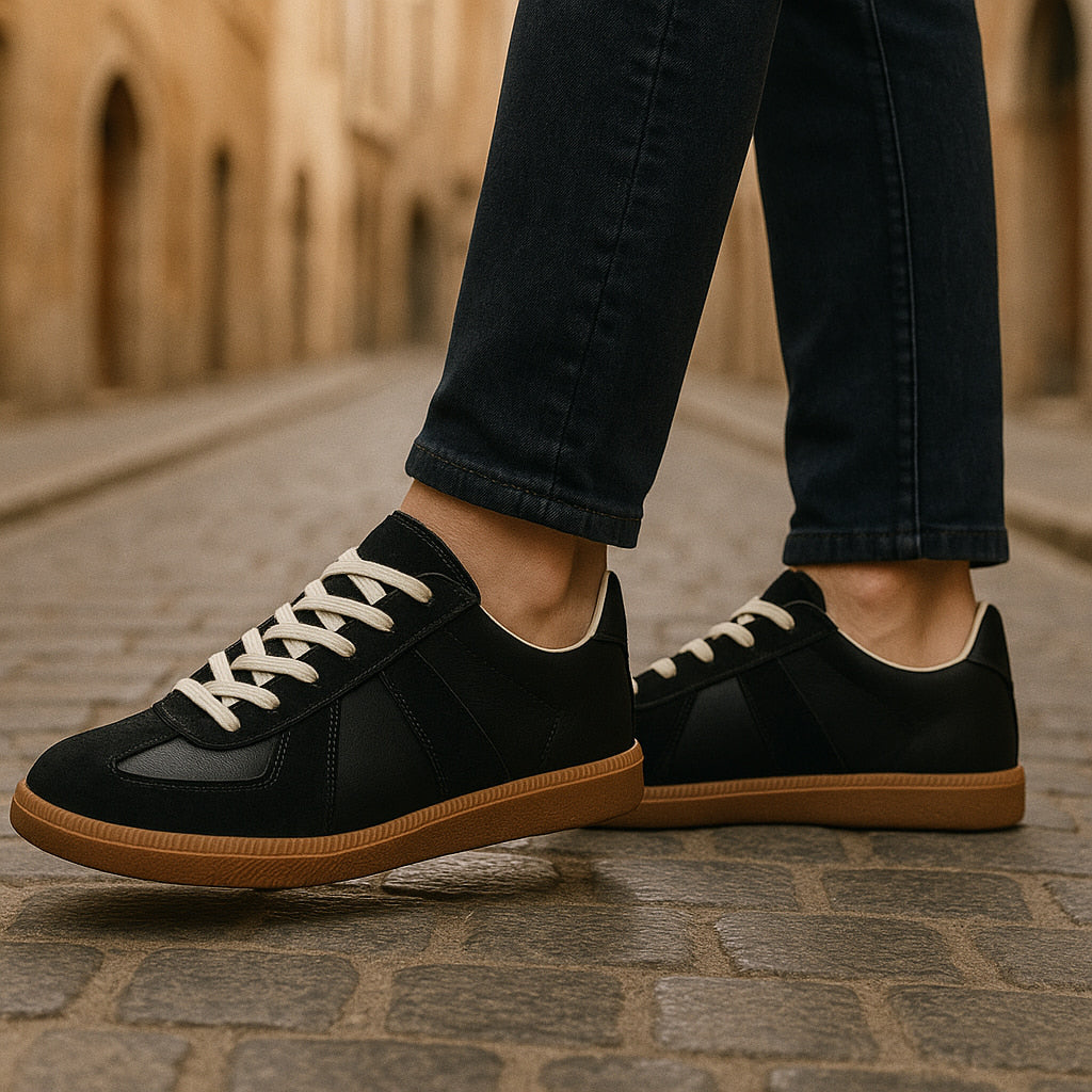 Klassische Herren Sneaker | Rutschfeste Schnür-Schuhe 2