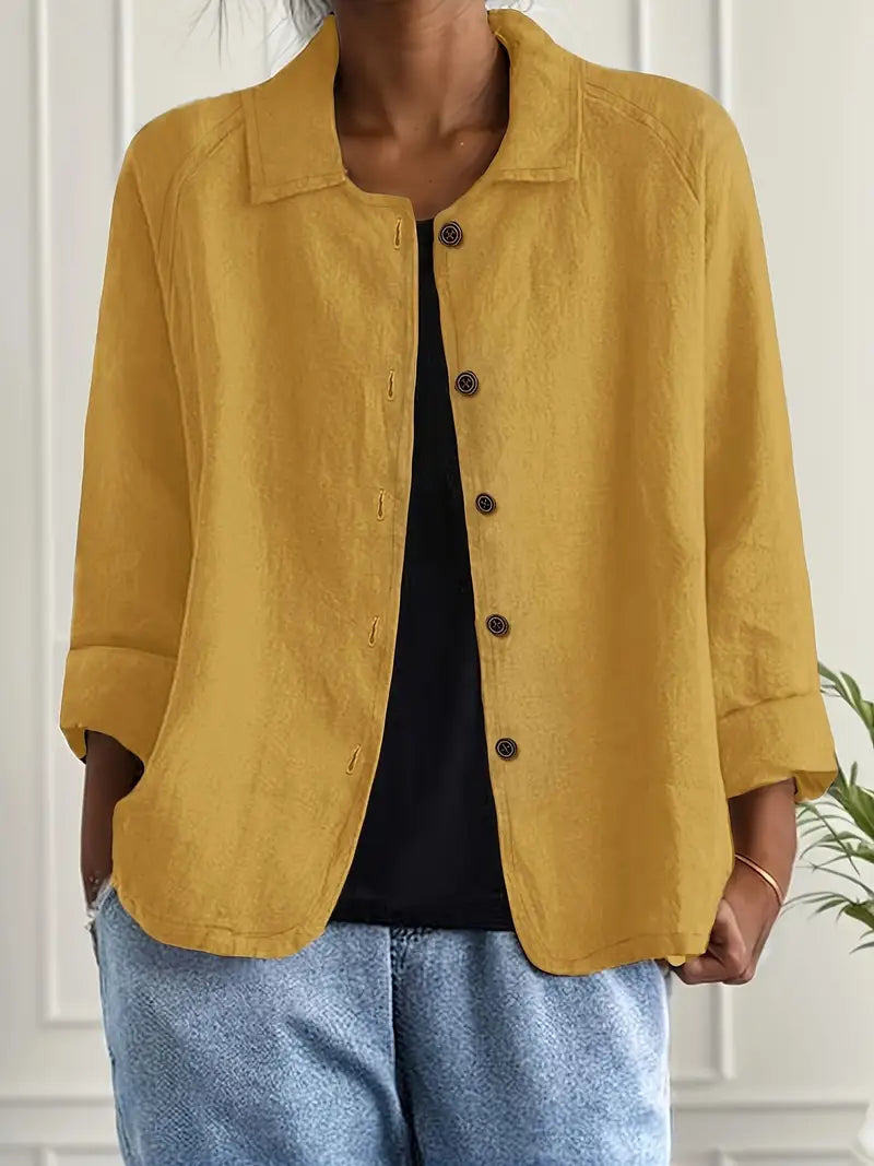 Klassischer Hemd-Cardigan | Übergangsjacke für Damen 12