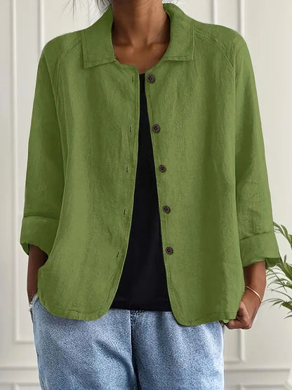 Klassischer Hemd-Cardigan | Übergangsjacke für Damen 14