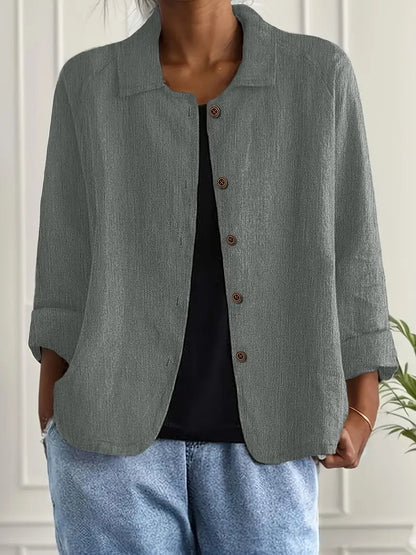 Klassischer Hemd-Cardigan | Übergangsjacke für Damen 2